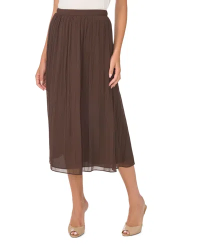 Vince Camuto Women's Pull-on A-line Midi Skirt In Brown