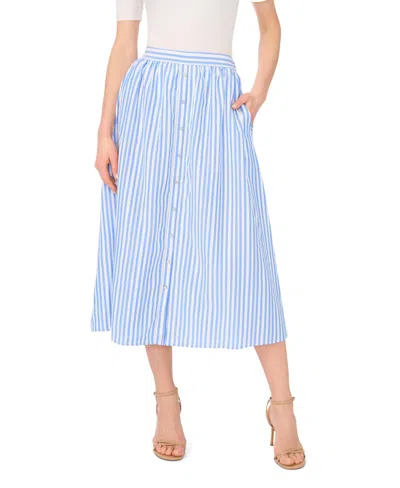 Vince Camuto Women's Pull-on Placket Maxi Skirt In Blue