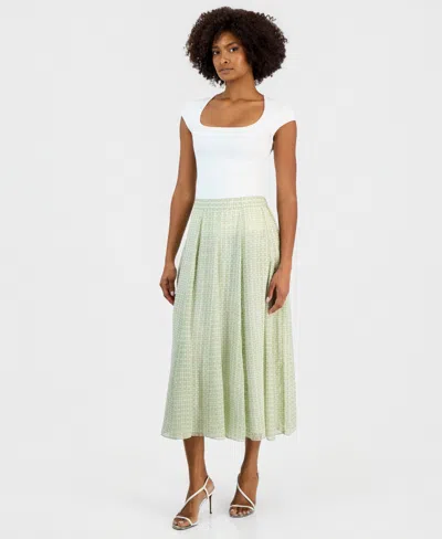Vince Camuto Maxi Skirt In Green