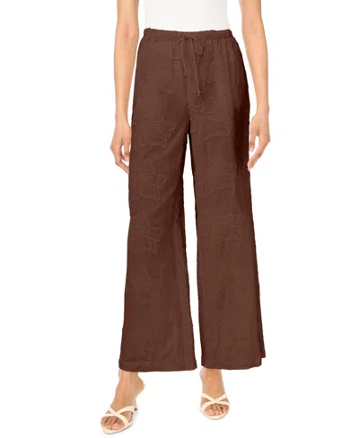 Vince Camuto Women's Pull-on Straight-leg Pants In Brown