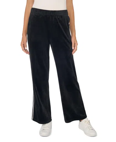 Vince Camuto Women's Pull-on Wide-leg Velvet Pants In Black