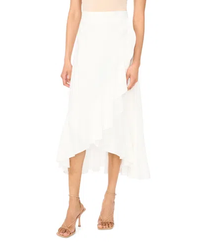 Vince Camuto Women's Pull-on Wrap Skirt In White