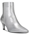 Vince Camuto Quinley Pointed Toe Bootie In Silver Nappa