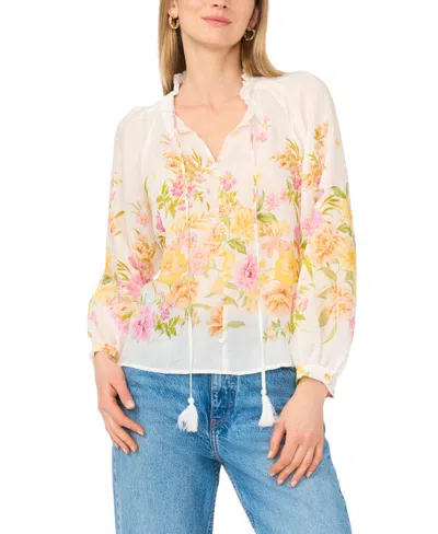 Vince Camuto Women's Raglan-sleeve Button-down Top In Neutral