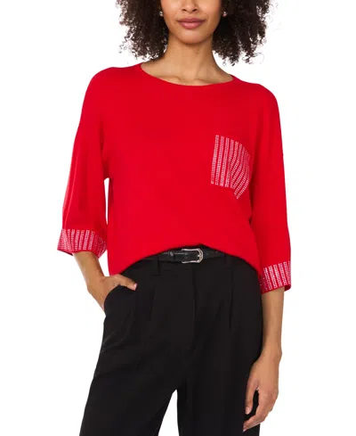 Vince Camuto Women's Rhinestone-trim Top
