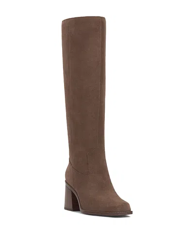 VINCE CAMUTO WOMEN'S SANGETI 2 WIDE CALF HIGH HEEL RIDING BOOTS