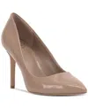 Vince Camuto Women's Savilla Pointed-toe Stiletto Pumps In Chai Latte Patent Leather
