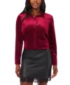Vince Camuto Women's Sequin Button Front Shirt In Burgundy
