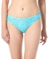 Vince Camuto Womens Striped High-leg Swim Bottom Separates In Oasis