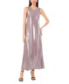 Vince Camuto Metallic Maxi Dress In Mocha