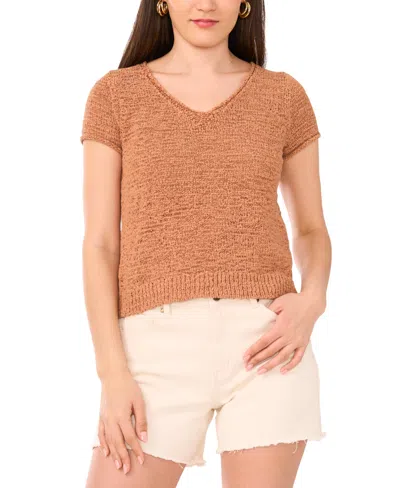 VINCE CAMUTO WOMEN'S SHORT-SLEEVE KNIT TOP