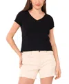 Vince Camuto Short Sleeve Organic Cotton Blend Sweater