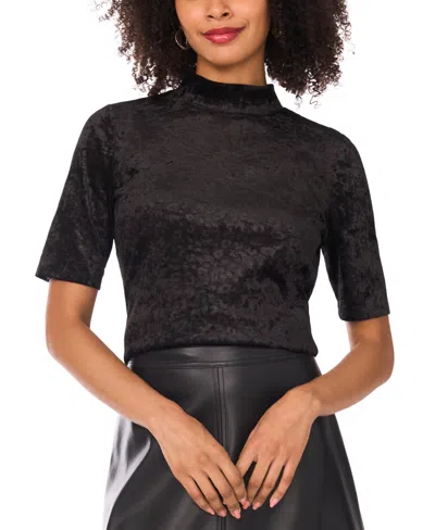 VINCE CAMUTO WOMEN'S SHORT SLEEVE MOCK NECK TOP