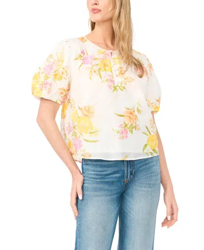 Vince Camuto Women's Short-sleeve Top In White