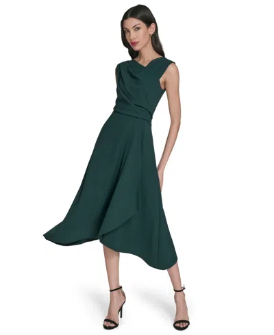 Vince Camuto Women's Signature Stretch Crepe Midi Dress