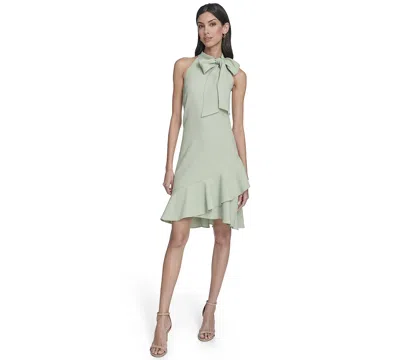 Vince Camuto Women's Signature Stretch Halter Neck Dress In Green