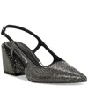 Vince Camuto Sindree Slingback Pointed Toe Pump In Anthracite Rhinestone