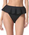 Vince Camuto Scuba Knit Skirted Bottom In Black