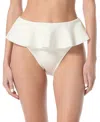 Vince Camuto Womens Underwire Bikini Top Skirted Bottoms In White