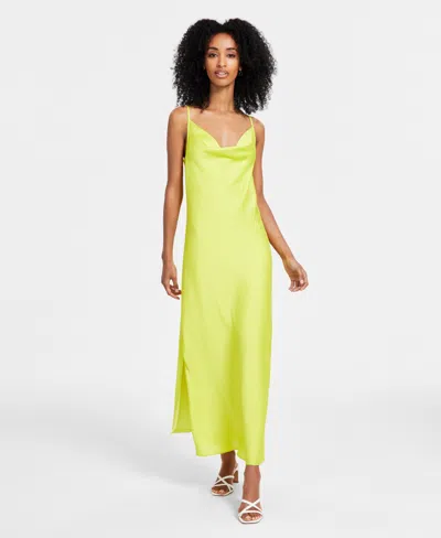 Vince Camuto Women's Sleeveless Cowlneck Maxi Dress In Limoncello