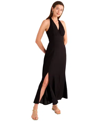 Vince Camuto Women's Sleeveless Halter Maxi Dress