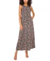 Vince Camuto Women's Sleeveless Keyhole-back Maxi Dress In Multi