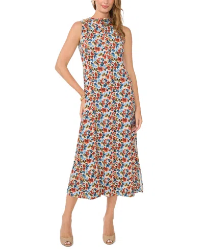 Vince Camuto Sleeveless Knit Midi Dress In Multi