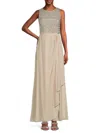 VINCE CAMUTO WOMEN'S SLEEVELESS SEQUIN COLUMN GOWN