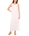 Vince Camuto Textured Sleeveless Maxi Dress In White