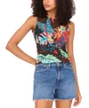 Vince Camuto Women's Sleeveless Twist-front Top In Multi
