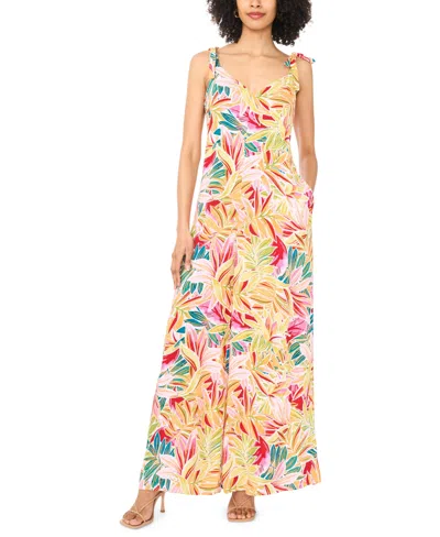 Vince Camuto Women's Sleeveless V-neck Jumpsuit In Yellow