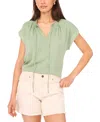 Vince Camuto Women's Smocked-neck Cap-sleeve Peasant Blouse