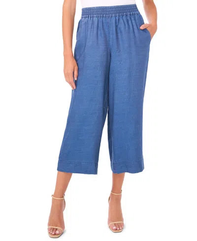 VINCE CAMUTO WOMEN'S SMOCKED WAIST WIDE LEG PANTS