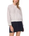 Vince Camuto Snap Front Bomber Jacket In Multi