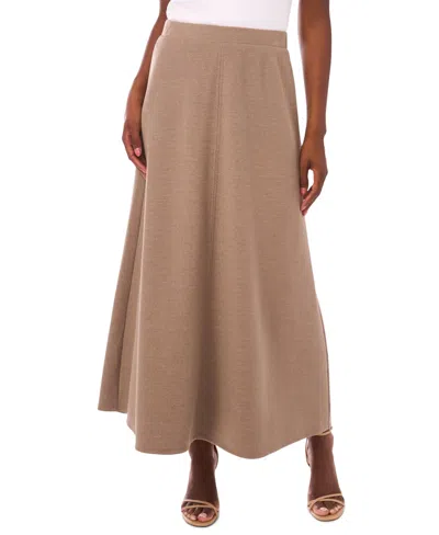 Vince Camuto Women's Solid A-line Maxi Skirt In Brown
