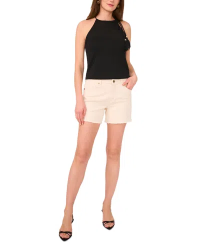 Vince Camuto Women's Solid-color Tie-neck Knit Halter Top