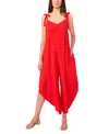 Vince Camuto Bow Tie Jumpsuit In Lobster Red
