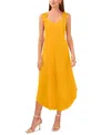 Vince Camuto Tie Shoulder Asymmetric Crop Jumpsuit In Tuscan Sun