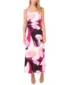 Vince Camuto Women's Square Neck Midi Dress In Pink