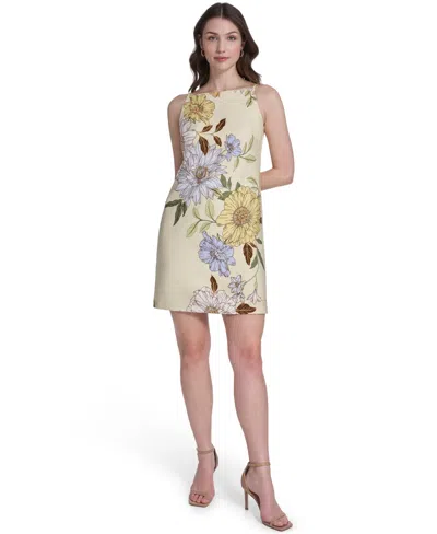 Vince Camuto Women's Square Neck Mini Dress In Animal Print