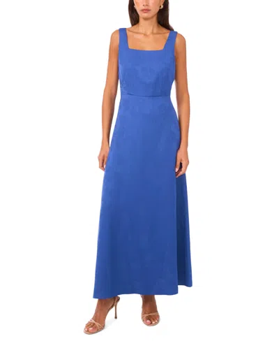 Vince Camuto Women's Square Neck Sleeveless Maxi Dress In Blue