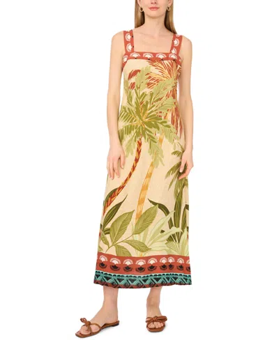 Vince Camuto Women's Square Neck Sleeveless Maxi Dress In Multi
