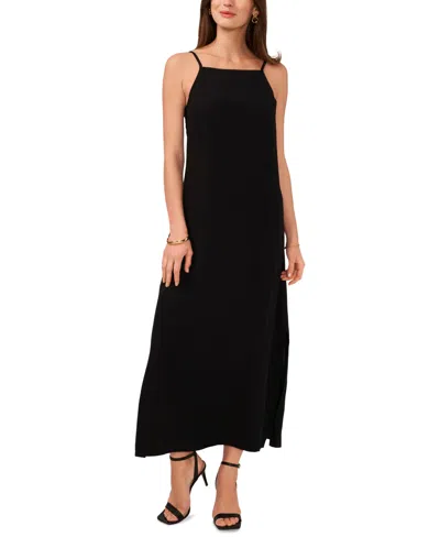 Vince Camuto Women's Square-neck Sleeveless Maxi Dress In Rich Black