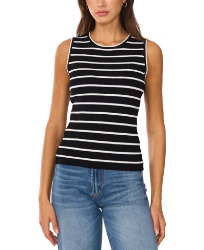 VINCE CAMUTO WOMEN'S STRIPED SLEEVELESS SWEATER