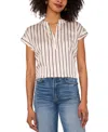 Vince Camuto Stripe V-neck Top