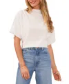 Vince Camuto Textured Mock Neck Top In Multi
