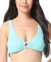 Vince Camuto Womens Textured O Ring Bikini Top Bottoms In Oasis