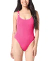 Vince Camuto Textured One-piece In Pink