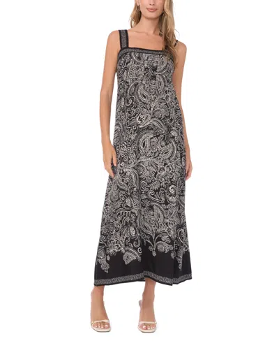 Vince Camuto Women's Thick Strap Sleeveless Maxi Dress In Black