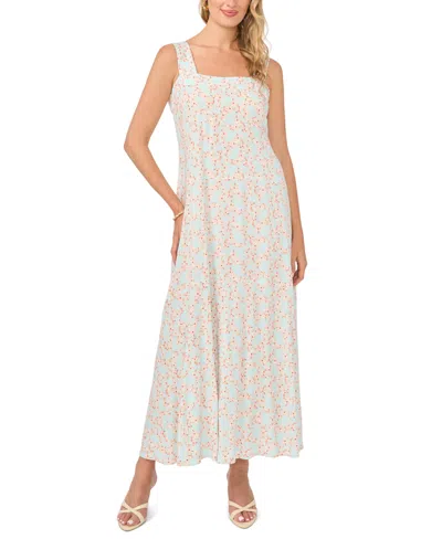 Vince Camuto Women's Thick Strap Square Neck Maxi Dress In Neutral